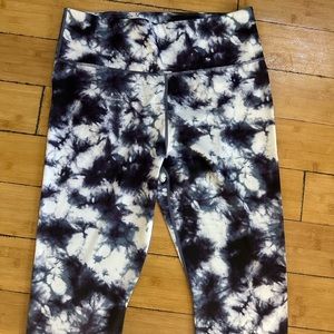 Mint condition JoyLab leggings, black & white tie dye print, size XL